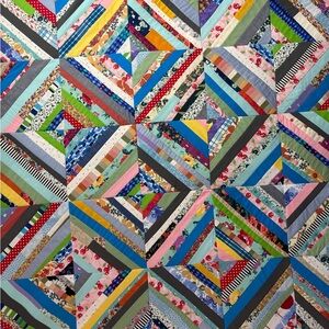 New baby/lap scrappy string quilt top!